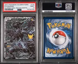 Pokemon Zekrom 114/114 Celebrations Classic Collection Full Art Holo PSA 9 - Image 4