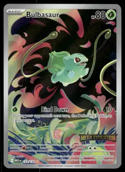 *THU NIGHT* Bulbasaur 133/132 STAMPED Mega Evolution Illustration Rare - Image 1