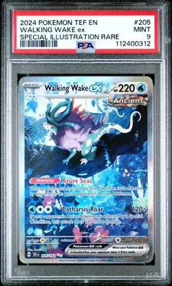 POKEMON PSA 9 2024 SV Temporal Forces Walking Wake ex 205/162 SIR - Image 1