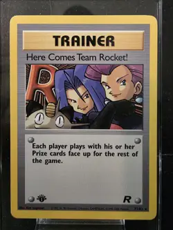 Pokemon TCG Here Comes Team Rocket! 1st Edition Non-Holo 71/82 Team Rocket NM - Image 1
