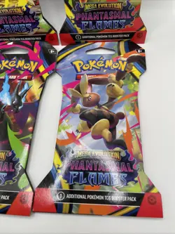 Pokemon Mega Evolution Phantasmal Flames Sleeved Booster Packs 4 Lot Total 🔥 - Image 5