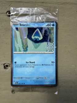 Pokemon - Snorunt 037/182 - SEALED Snowflake STAMPED Holiday Promo - NM - Image 1