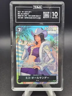 2026 One Piece Japanese OP14 Ms. All Sunday Alternate Art TAG 10 - Image 1