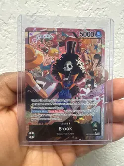 OP15-022 Brook Alt Art Leader Adventure on Kami’s Island One Piece TCG English - Image 1