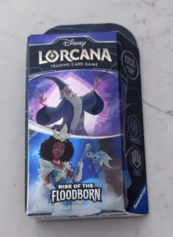 Disney Lorcana: Rise of the Floodborn Starter Deck - Amethyst Steel - Sealed! - Image 1