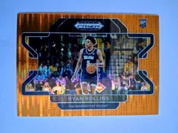 2022 PANINI PRIZM DRAFT HYPER ORANGE RYAN ROLLINS RC! 3/49! 1/1! ONLY 49 EXIST! - Image 1