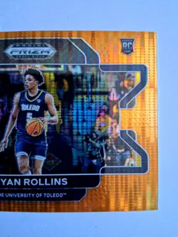 2022 PANINI PRIZM DRAFT HYPER ORANGE RYAN ROLLINS RC! 3/49! 1/1! ONLY 49 EXIST! - Image 5