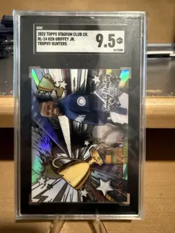 2022 Topps Stadium Club Chrome Trophy Hunters Ken Griffey Jr Card #RL-14 SGC 9.5 - Image 1