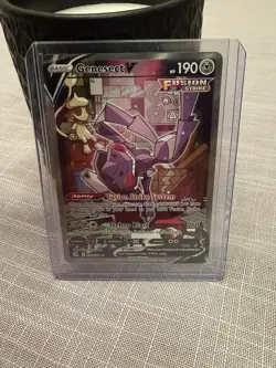Pokemon TCG Genesect V Fusion Strike Alternate Art Rare Card 255/264 LP - Image 1