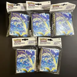 5 Silver Tempest Mini Portfolio Binder Pokemon TCG **EMPTY - NO CARDS/PACKS** - Image 1