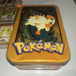 Pokemon Card Lot with Meowth Tin, Binders, Assorted Cards - Image 4