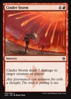 4x Cinder Storm MTG Masters 25 NM Magic Regular - Image 1
