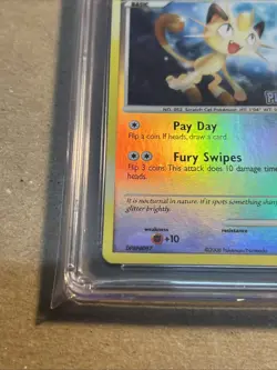 Pokemon Meowth Stamped Reverse Holo 106/146 Platinum Burger King Card CGC 9 Mint - Image 2