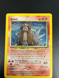 Entei Neo Revelation 6/64 Holo Rare Unlimited Pokemon Card - Image 1