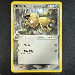 Pokemon TCG Meowth (Delta Species) 71/110 Holon Phantoms Common Regular Card - Image 1