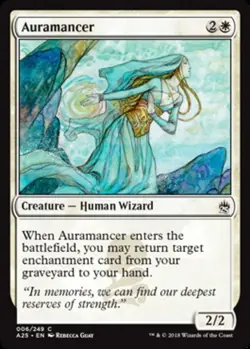4x Auramancer MTG Masters 25 NM Magic Regular - Image 1