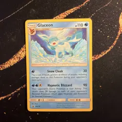 Pokemon 2020 Eevee Eeveelution Glaceon Black Star Promo Non-Holo Card SM238 - Image 1