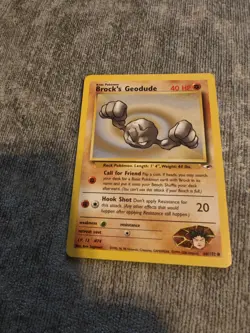 Pokemon Brock's Geodude Gym Heroes Card 66/132 NM Condition. WOTC Vintage 2000 - Image 1