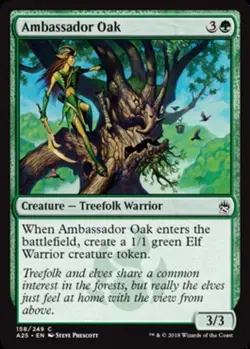 4x Ambassador Oak MTG Masters 25 NM Magic Regular - Image 1