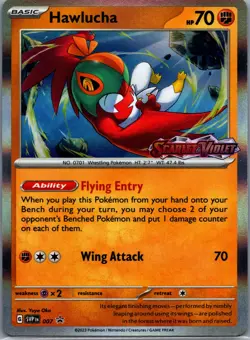 Hawlucha - (Prerelease) Holo Promo SV: Scarlet & Violet Promo Cards 007 NM - Image 1