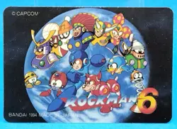 No.132 Rockman 6 Card 1994 TCG CAPCOM Cards game Holo Retro BANDAI Japanese F/S - Image 2