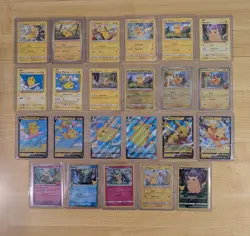Pokemon TCG Pikachu & Mimikyu card lot (23 total) No duplicates - Image 1