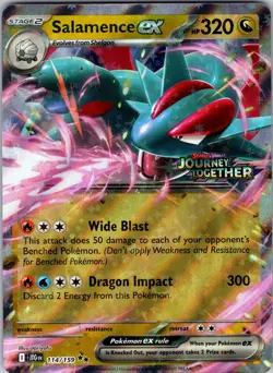 Salamence ex - (Journey Together Stamped) 114/159 Miscellaneous Cards & Product - Image 1
