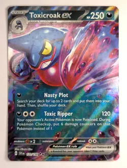 Toxicroak Ex - 131/198 - Pokemon Scarlet Violet Base Ultra Rare Card NM - Image 1