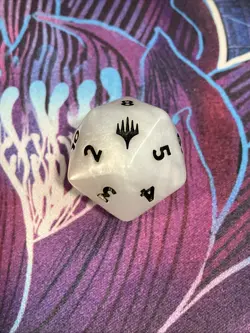 MTG Final Fantasy Bundle: Oversized Spindown Dice D20 (White) - Image 2
