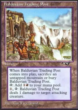1x Balduvian Trading Post Moderate Play, English Alliances MTG Magic - Image 1