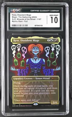 KESS, DISSIDENT MAGE Secret Lair Foil Wizards of the Street CGC 10 MTG - Image 1