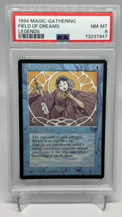 Field of Dreams Legends English Graded PSA 8 NM-MINT MTGMagic RESERVED LIST RARE - Image 1