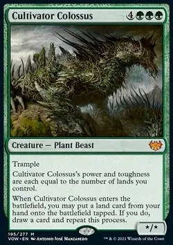 MTG Magic the Gathering Cultivator Colossus (195/509) Innistrad Crimson Vow NM - Image 1