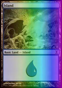MTG Magic the Gathering Island (287/301) Time Spiral MP FOIL - Image 1
