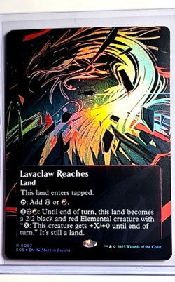 2025 MTG Magic the Gathering EOS Stellar Sights Borderless Foil Lavaclaw Reaches - Image 1
