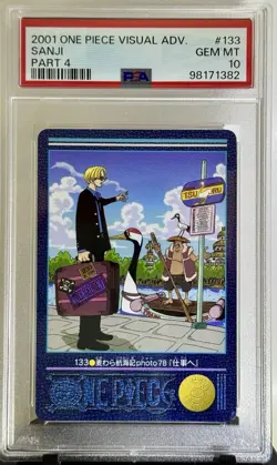 PSA 10 2001 One Piece Visual Adventure Sanji #133 Part 4 Incredibly Rare - Image 1