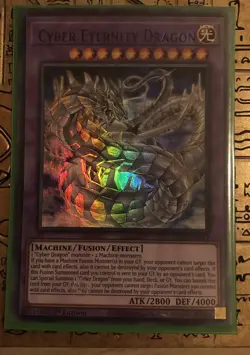 LDS2-EN033 Cyber Eternity Dragon Purple Ultra Rare 1st Edition NM Yugioh Card - Image 1