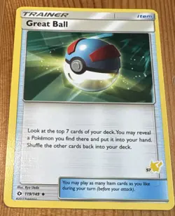 Great Ball Trainer Pokemon Item Card - Image 1