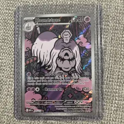 Pokemon TCG Mega Evolution Houndstone Illustration Rare Holo Card 145/132 - Image 1