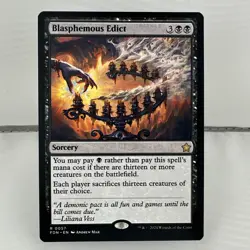 Blasphemous Edict - MTG - Foundations FDN - NM - Image 1