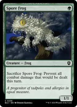 NM Spore Frog, MTG, Bloomburrow Commander, Magic the Gathering, 238 - Image 1