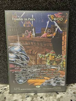 TMNT MTG - Trouble in Pairs Borderless Source Material Rare Non-Foil (Near Mint) - Image 1