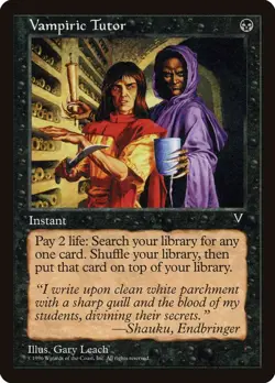 Vampiric Tutor - MP (MTG Visions) - Image 1