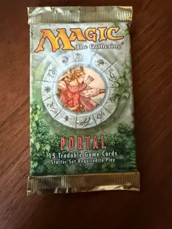 1997 Magic the Gathering MTG TCG Portal Booster Pack Wizards Of The Coast Sealed - Image 1