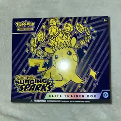 Pokemon TCG Scarlet & Violet Surging Sparks ETB Elite Trainer Box Sealed - Image 1