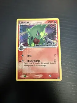 Larvitar 73/113 EX Delta Species Stamped Reverse Holo Pokemon TCG Card - Image 1
