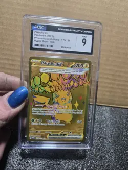 Pokemon Pikachu EX 179/131 Prismatic Evolutions Gold Hyper Rare - Cgc 9 - Image 1
