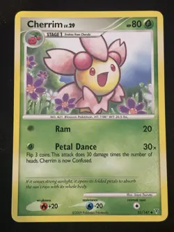 Cherrim Lv. 29 - 55/147 - 2009 Uncommon Supreme Victors Pokemon Card LP - Image 1