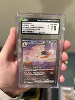 Charizard ex SIR 199/165 Pokemon Scarlet & Violet 151 CGC 10 Gem Mint - Image 5