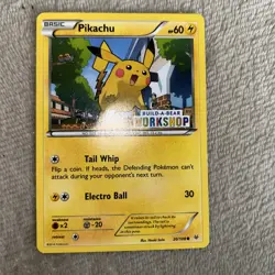 Pokemon TCG Pikachu Build-A-Bear Workshop Promo 20/108 Card LP - Image 1